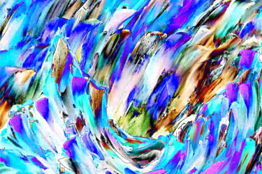 Arts numériques intitulée "Le glacier miracule…" par Cj Perin, Œuvre d'art originale, Peinture numérique