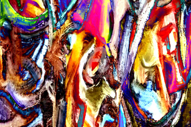 Digitale Kunst mit dem Titel "Un rien d'espoir" von Cj Perin, Original-Kunstwerk, Digitale Malerei