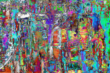 Digitale Kunst mit dem Titel "Dans la jungle des…" von Cj Perin, Original-Kunstwerk, Digitale Malerei