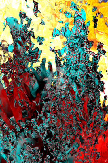 Digitale Kunst mit dem Titel "Manifestation de l'…" von Cj Perin, Original-Kunstwerk, Digitale Malerei