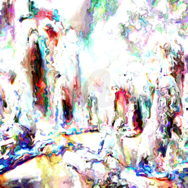 Digital Arts titled "Dans la brume des i…" by Cj Perin, Original Artwork, Digital Painting