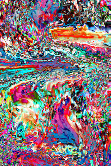 Digitale Kunst mit dem Titel "Le chemin est le but" von Cj Perin, Original-Kunstwerk, Digitale Malerei