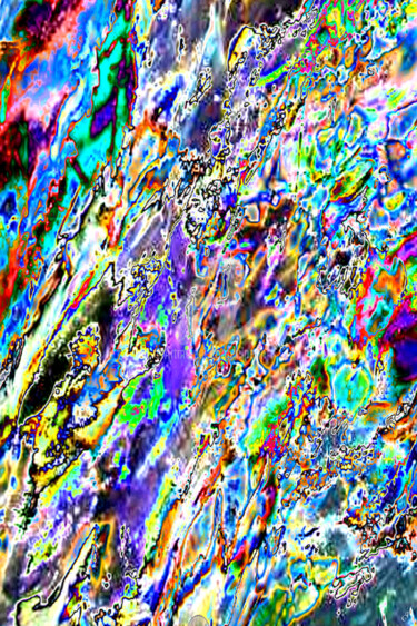 Digitale Kunst mit dem Titel "Sans pensée,  juste…" von Cj Perin, Original-Kunstwerk, Digitale Malerei