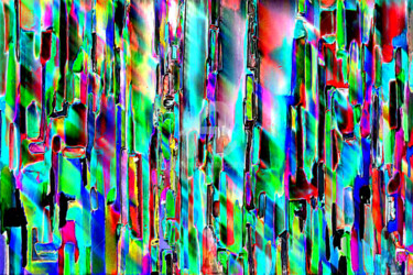 Digitale Kunst mit dem Titel "Reste d'un rite sym…" von Cj Perin, Original-Kunstwerk, Digitale Malerei