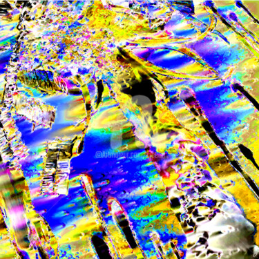 Digitale Kunst mit dem Titel "Un rite symbolique" von Cj Perin, Original-Kunstwerk, Digitale Malerei