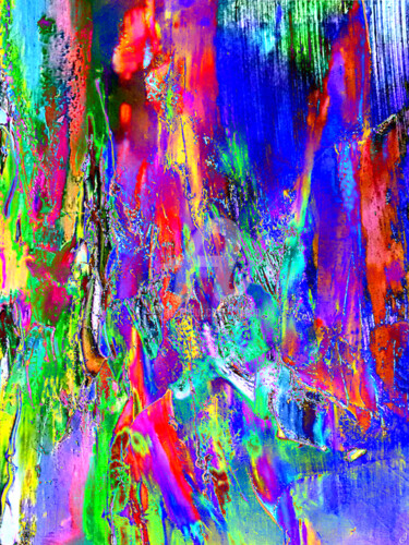 Arts numériques intitulée "La pluie d'amour" par Cj Perin, Œuvre d'art originale, Peinture numérique