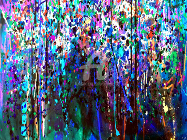 Arts numériques intitulée "Que vole la joie" par Cj Perin, Œuvre d'art originale, Peinture numérique