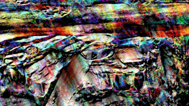 Digitale Kunst mit dem Titel "L'aube des idoles" von Cj Perin, Original-Kunstwerk, Digitale Malerei