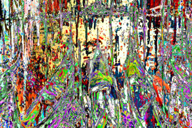 Arts numériques intitulée "Charivari vénitien" par Cj Perin, Œuvre d'art originale, Peinture numérique