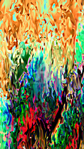 Digital Arts titled "L'ardent désir lumi…" by Cj Perin, Original Artwork, Digital Painting
