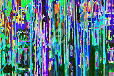 Digitale Kunst mit dem Titel "Fluidité des pensées" von Cj Perin, Original-Kunstwerk, Digitale Malerei
