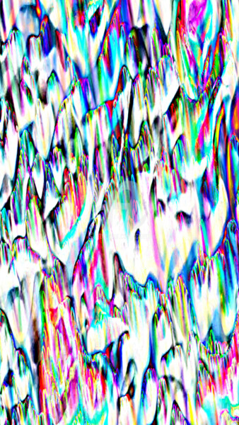 Arts numériques intitulée "Rideau de grâce" par Cj Perin, Œuvre d'art originale, Peinture numérique