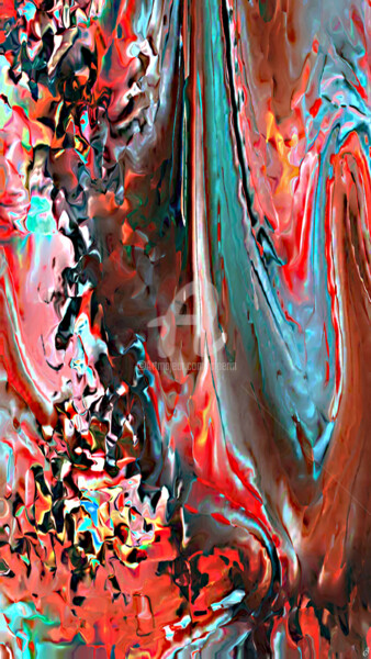 Digital Arts titled "Rester inébranlable" by Cj Perin, Original Artwork, Digital Painting