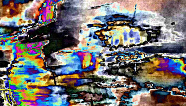 Digital Arts titled "Direction l'inconnu" by Cj Perin, Original Artwork, Digital Painting