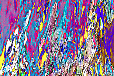 Arts numériques intitulée "Couleurs martelées" par Cj Perin, Œuvre d'art originale, Peinture numérique