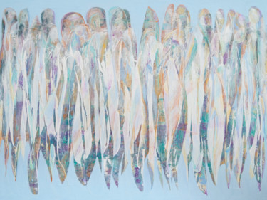 Blue Angels Painting titled "Blue Angels" by Caren Keyser, Original Artwork, Acrylic