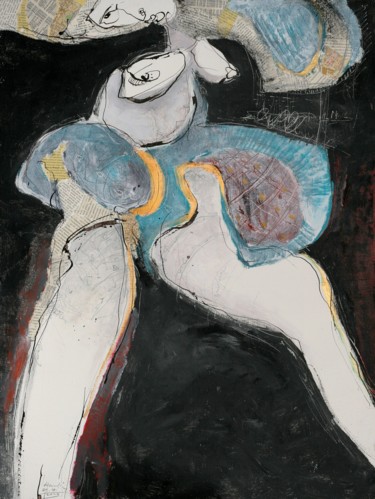 Malerei mit dem Titel "Adela" von Jiri Havlik, Original-Kunstwerk, Acryl