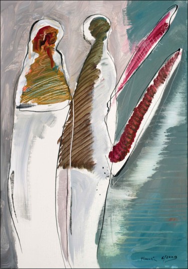 Pintura titulada "An Angel II." por Jiri Havlik, Obra de arte original, Acrílico