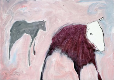 Painting titled "A Dream About Anima…" by Jiri Havlik, Original Artwork, Acrylic