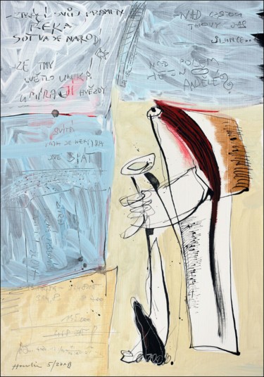 Картина под названием "A Poetry" - Jiri Havlik, Подлинное произведение искусства, Акрил
