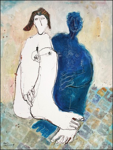 Pintura titulada "Lovers" por Jiri Havlik, Obra de arte original, Acrílico