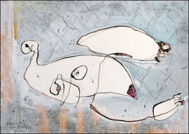 "Iveta (Nude Girl)" başlıklı Tablo Jiri Havlik tarafından, Orijinal sanat, Akrilik