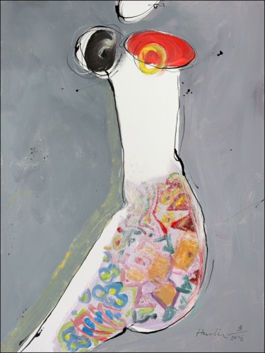 Peinture intitulée "Linda" par Jiri Havlik, Œuvre d'art originale, Acrylique