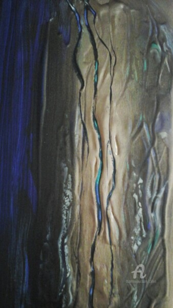 Peinture intitulée "Ondulations" par Catherine Le Roux, Œuvre d'art originale, Acrylique