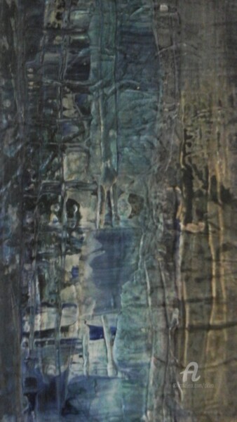 Картина под названием "Pensee" - Catherine Le Roux, Подлинное произведение искусства, Акрил
