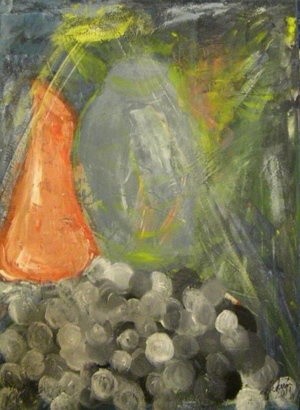Painting titled "Still Life" by Carmen Kolcsar, Original Artwork, Oil