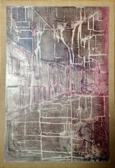 Malerei mit dem Titel "Paysage" von Roemy, Original-Kunstwerk, Acryl