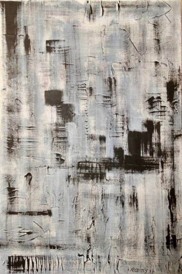 Painting titled "Obscur" by Roemy, Original Artwork, Acrylic