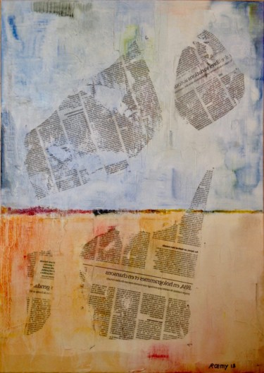 Malerei mit dem Titel "paysage" von Roemy, Original-Kunstwerk, Öl