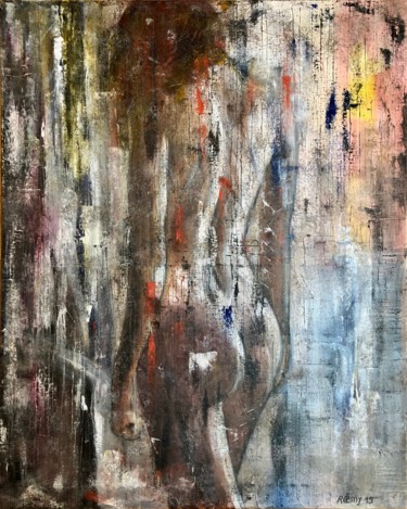 Schilderij getiteld "Nue" door Roemy, Origineel Kunstwerk