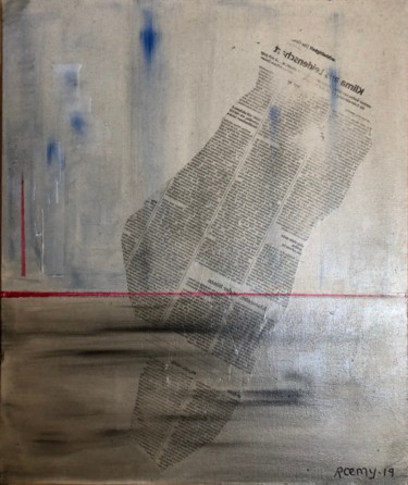 Peinture intitulée "immergé" par Roemy, Œuvre d'art originale, Huile