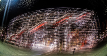 "Paris pompidou night" başlıklı Dijital Sanat Gaudi .C tarafından, Orijinal sanat, 2D Dijital Çalışma