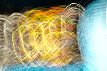 Photography titled "espace temps" by Gaudi .C, Original Artwork, Light Painting