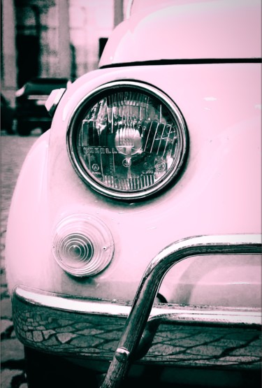 Photography titled "fiat 500 rose on th…" by Gaudi .C, Original Artwork, Digital Photography