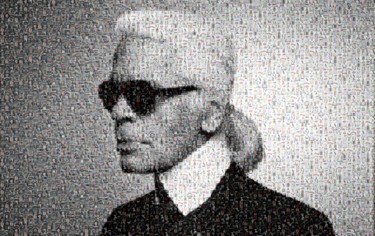 Fotografia intitolato "karl lagerfeld" da Gaudi .C, Opera d'arte originale, Fotografia manipolata