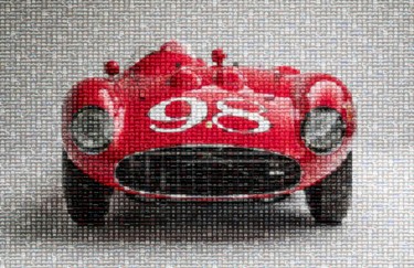 Photographie intitulée "Ferrari competizione" par Gaudi .C, Œuvre d'art originale, Photographie manipulée