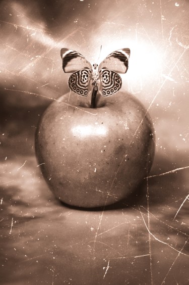 Fotografie getiteld "the apple" door Gaudi .C, Origineel Kunstwerk, Gemanipuleerde fotografie