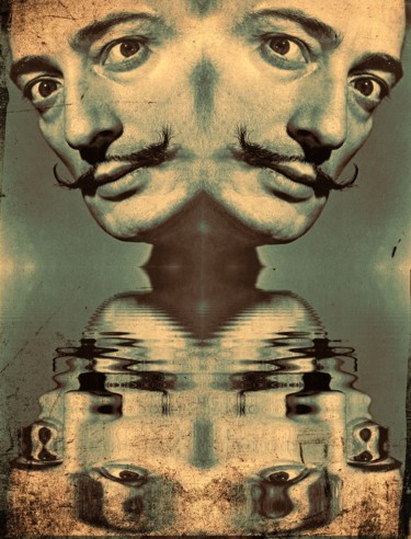Fotografía titulada "D ali reflet" por Gaudi .C, Obra de arte original, Fotografía manipulada
