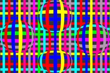 Grafika cyfrowa / sztuka generowana cyfrowo zatytułowany „The planète color” autorstwa Gaudi .C, Oryginalna praca, 2D praca…