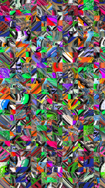 Arts numériques intitulée "Dance color live" par Gaudi .C, Œuvre d'art originale, Travail numérique 2D