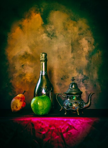 Photography titled "La Table d'Antan" by Gaudi .C, Original Artwork, Manipulated Photography