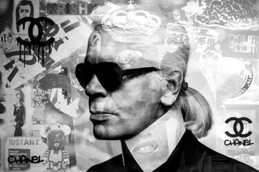 Arte digital titulada "karl lagerfeld on t…" por Gaudi .C, Obra de arte original, Trabajo Digital 2D