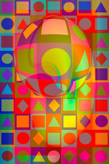 Digital Arts titled "Magic world disco" by Gaudi .C, Original Artwork, 2D Digital Work