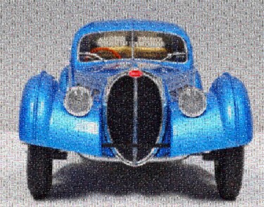 Artes digitais intitulada "Bugatti type 57 sc…" por Gaudi .C, Obras de arte originais, Trabalho Digital 2D