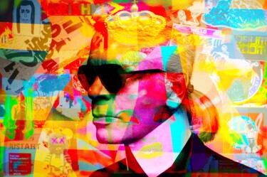 Photography titled "Karl Lagerfeld pop…" by Gaudi .C, Original Artwork, Manipulated Photography