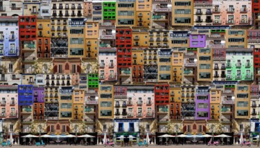 「Grazy city casa」というタイトルの写真撮影 Gaudi .Cによって, オリジナルのアートワーク, 操作する